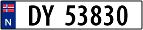 Truck License Plate
